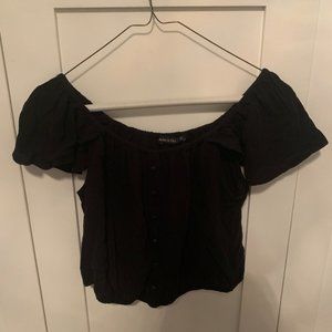 Womens Abercrombie & Fitch Black Blouse